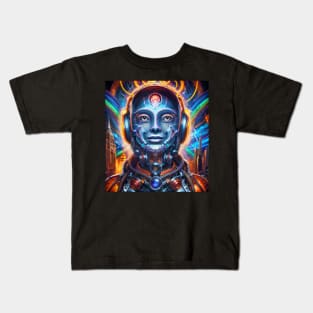 Hyperdimensional Android (5.1) - Trippy Psychedelic Art Kids T-Shirt